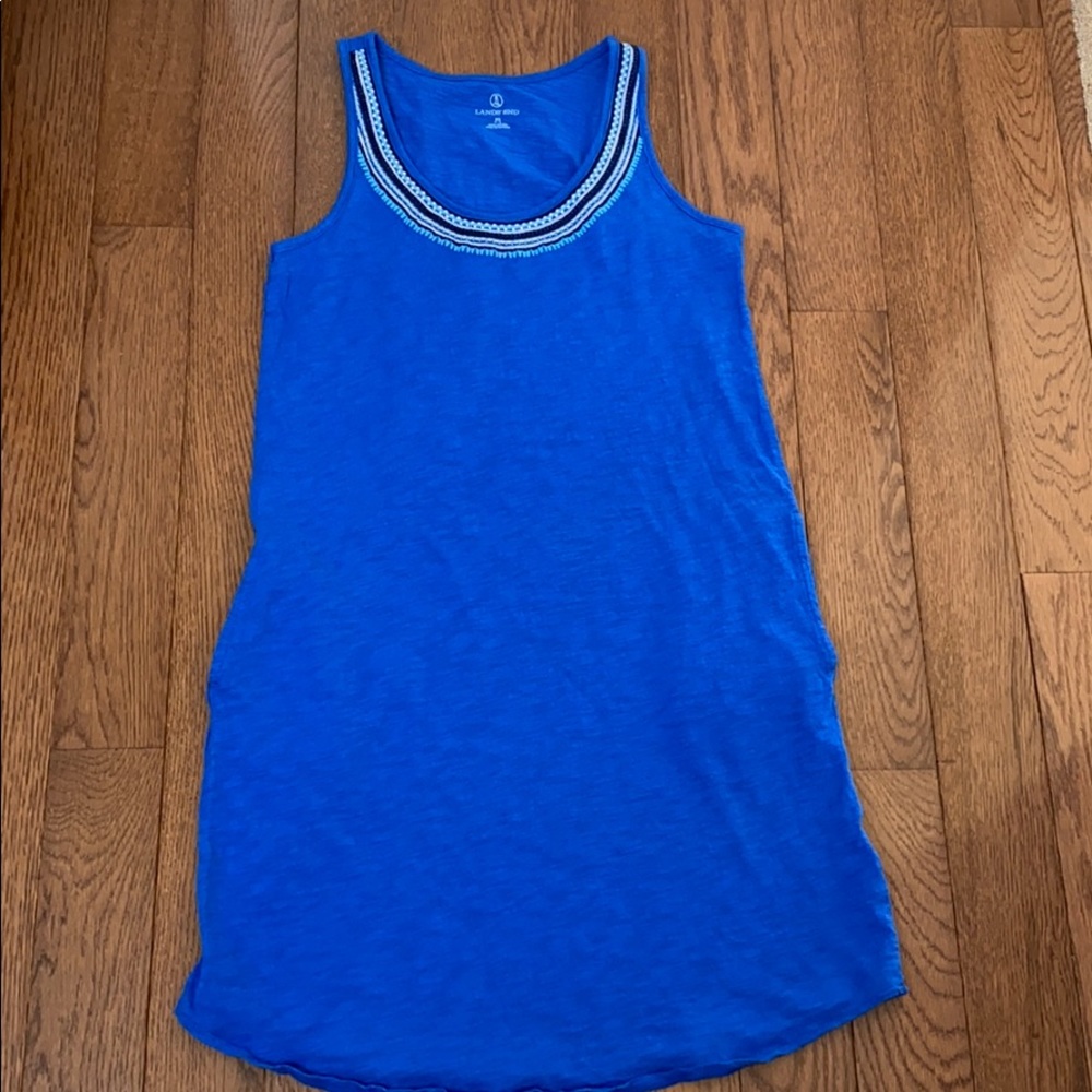 🎉HP🎉 Lands’ End Swim Coverup Dress 💗 Royal Blue - Picture 7 of 8